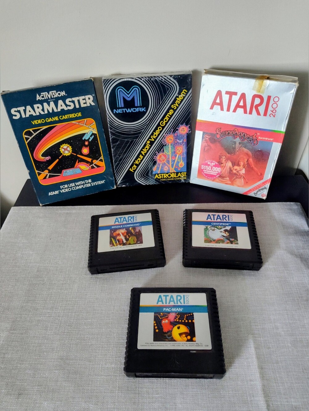 Vintage 1980's Atari lot-CIB, sealed & more